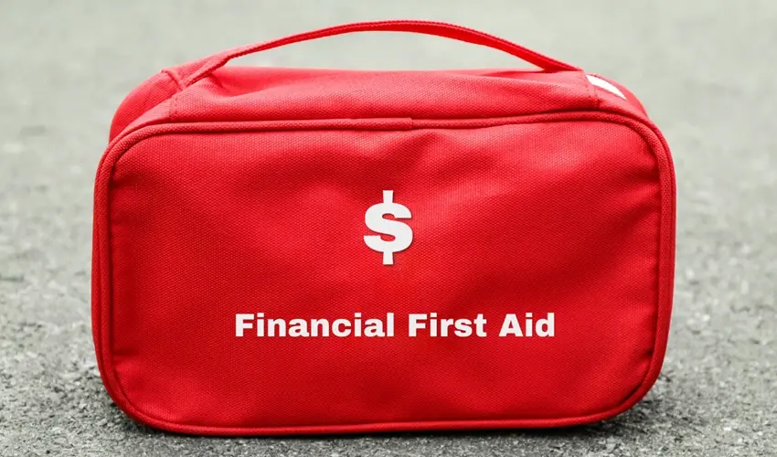 red bag with 
